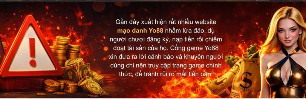 Cảnh báo giả mạo Yo88